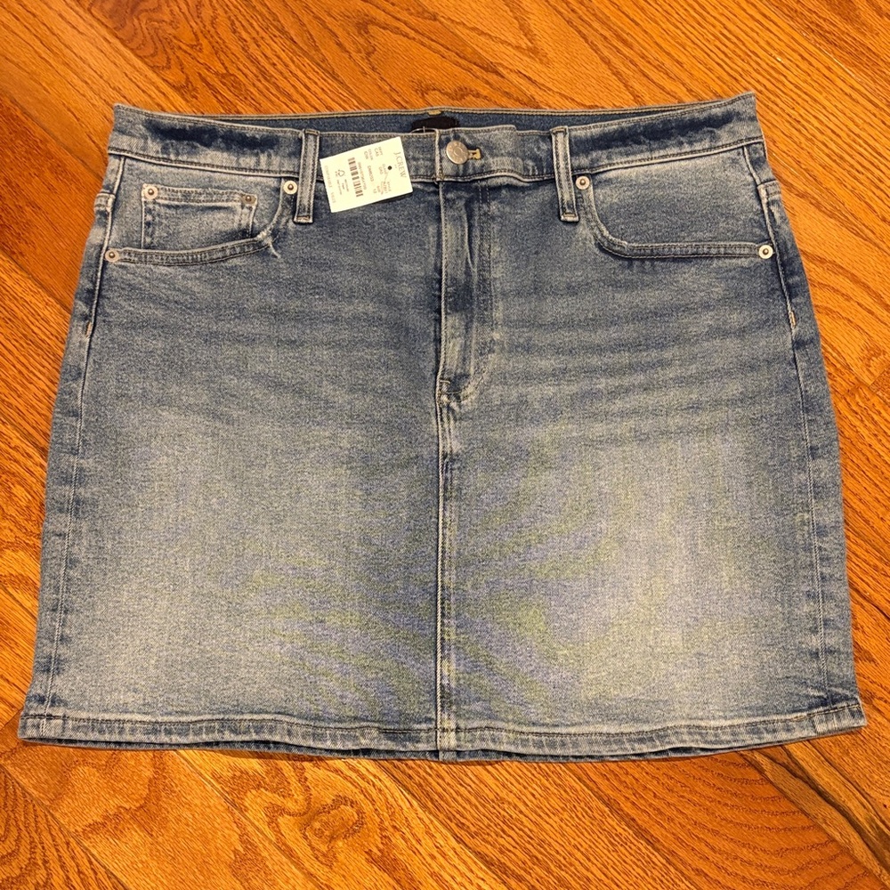 NWT JCrew Blue Denim Mini Skirt